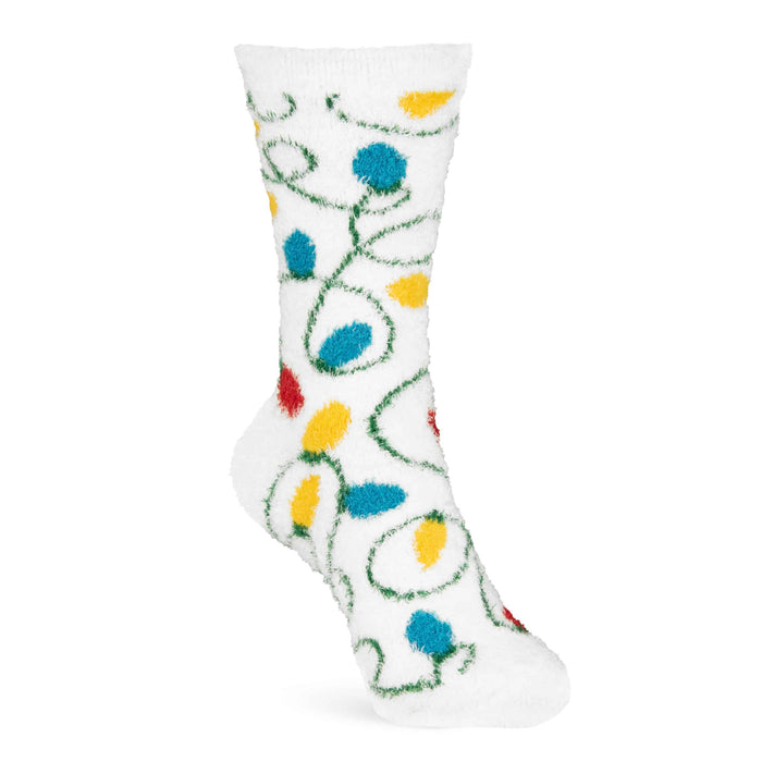 Christmas Lights Winter Fuzzy Socks