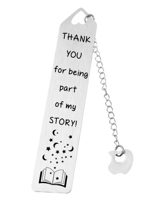 🍎 “A+ Appreciation” Stainless Steel Teacher Bookmarks