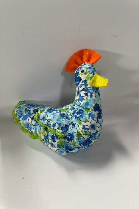 Miniature Hand Sewn Chickens .  Made from Fun Fabric or Vintage Feed Sacks.