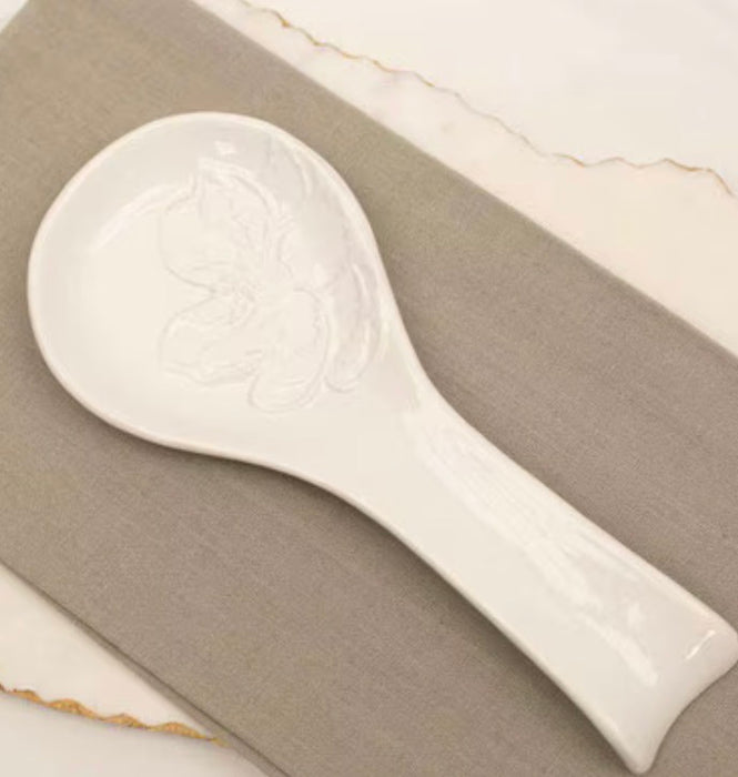 Magnolia Embossed Spoon Rest