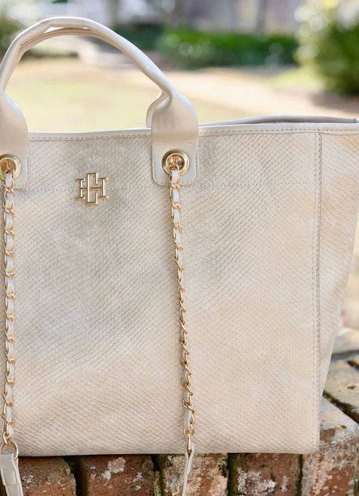 Melissa Shimmer Champagne Tote Bag by Caroline Hill