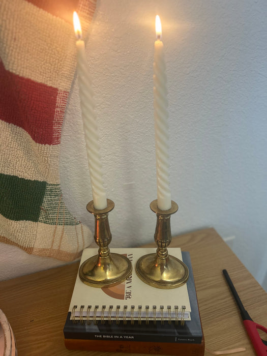 Vintage Brass Candlesticks.  Perfect for Every Home.  Sold Individually.