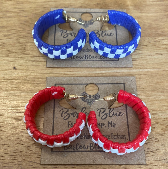 Checkered Hoops -2 Colors