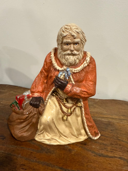 Vintage Kneeling Santa Claus Figurine