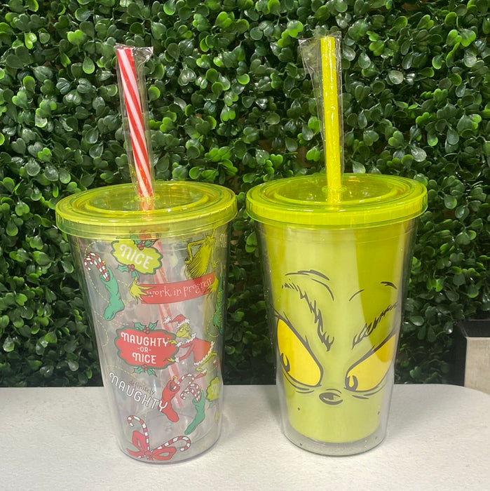 Acrylic Grinch Tumblers