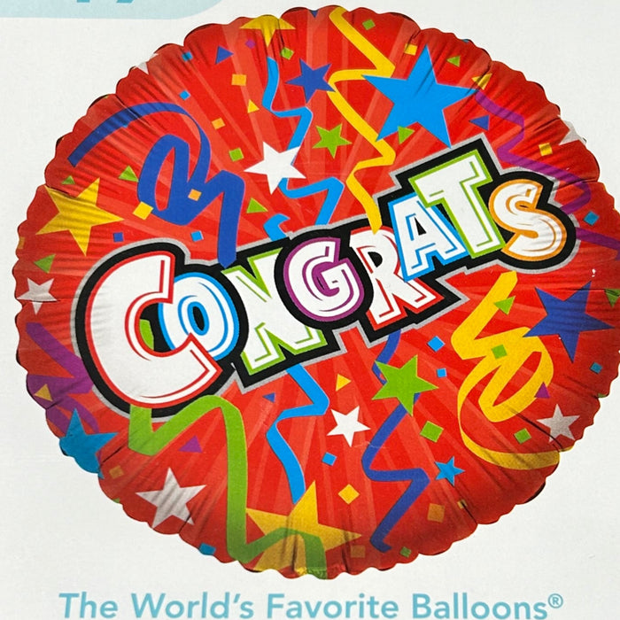 Congratulations Balloons.  Price Includes Helium