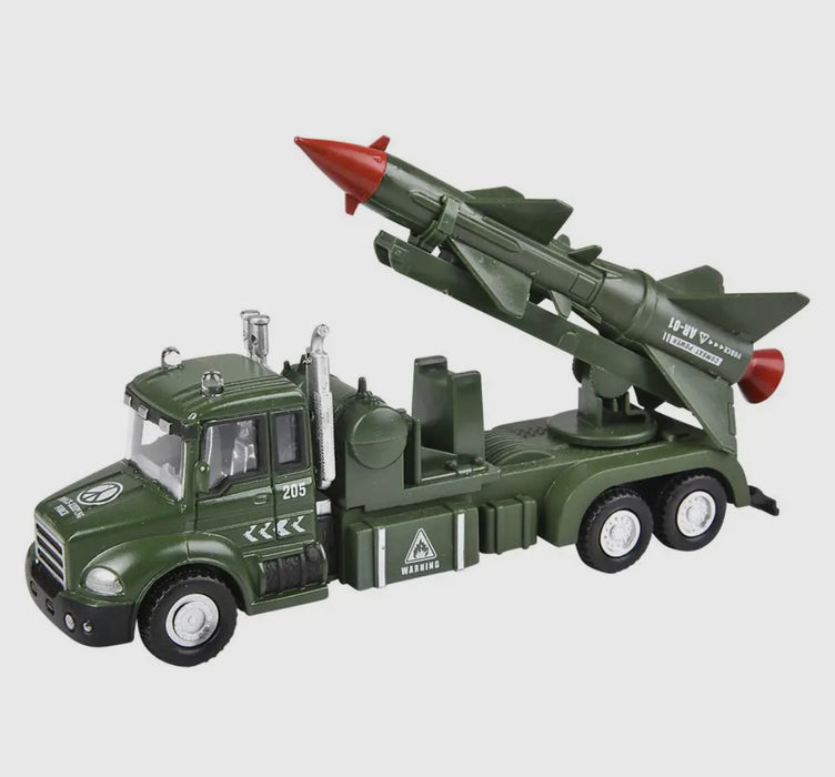 Die Cast Pull Back Military Vehicles.  6"