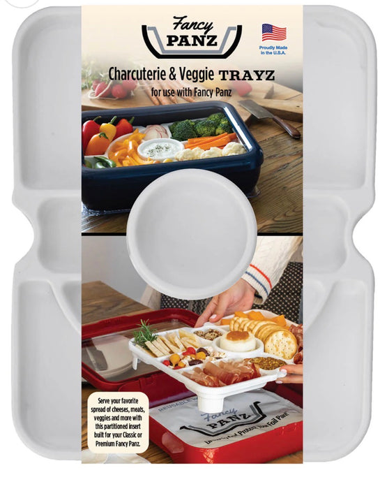 Fancy Panz Charcuterie Trayz Insert, White