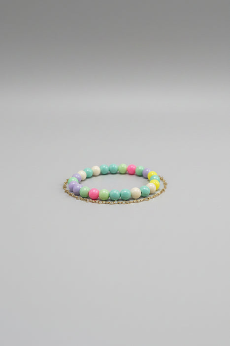 "Color Burst Bracelet" -Kid's Colorful Beaded Bracelet. 2 Sizes Available