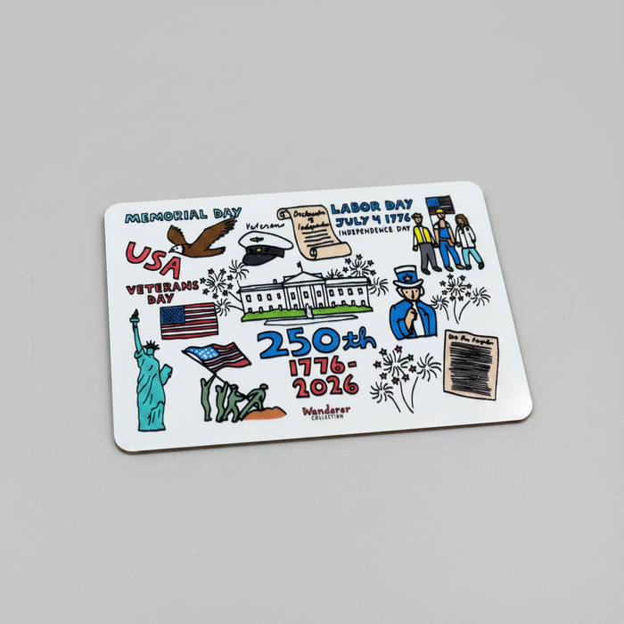 250th America Fridge Magnet