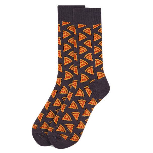 Adult Socks.  Pepperoni Pizza.  Unisex Sizing.