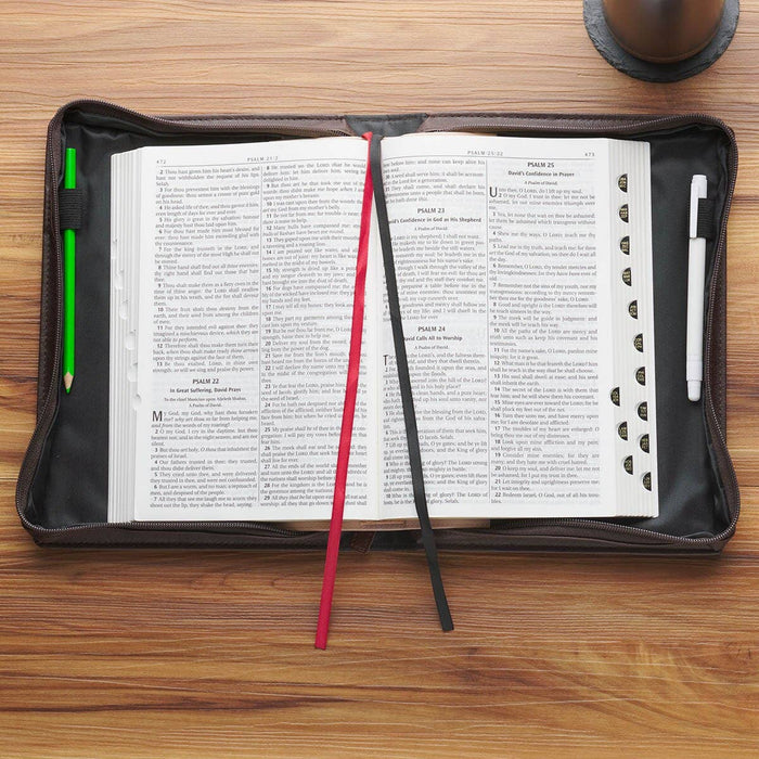 Bible Cover Classic Brown Crown of Thorns: Meduim