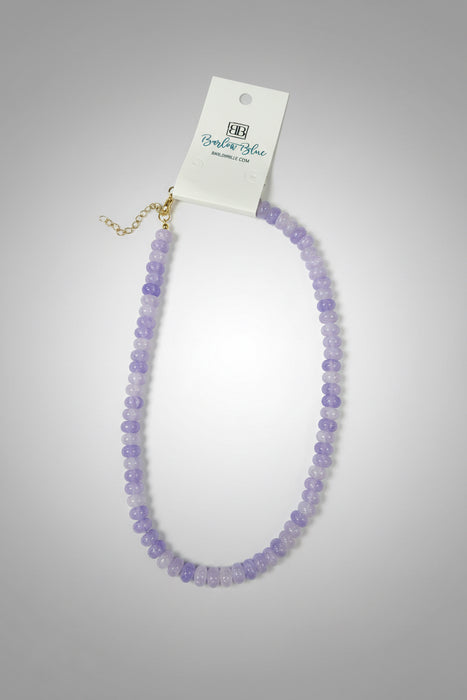 Pastel Purple Beaded Necklace