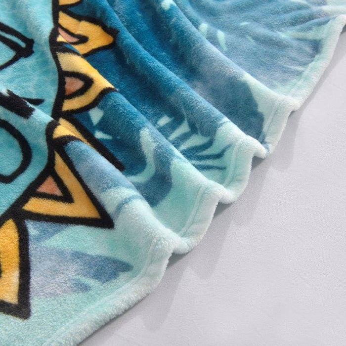 Blue Dinosaur Plush Toddler Throw Blanket