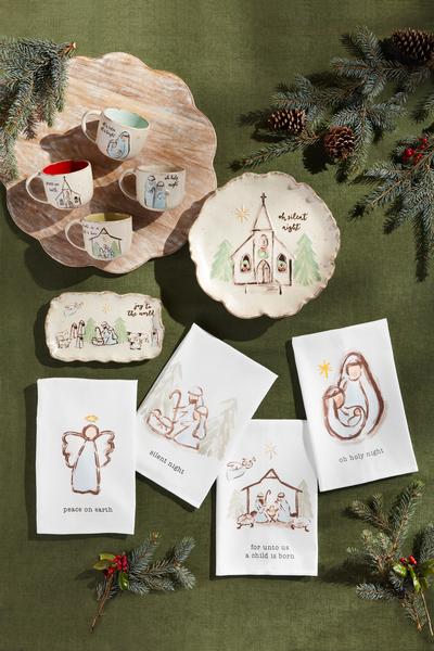 Cotton Nativity Christmas Hand Towels- 4 Styles!