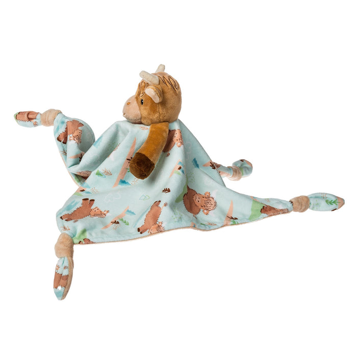 Hetty Highland Cow Character Blanket – 13×13″