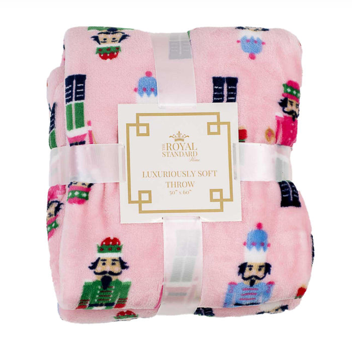 Nutcracker March Pink Blanket