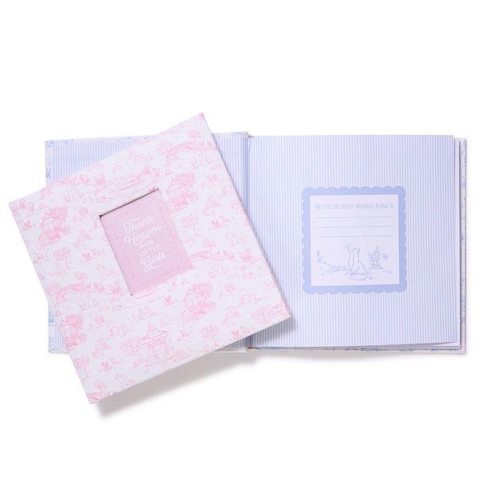 Animal Toile Fabric Cover Photo Album with Front Window- 2 Colors Available!