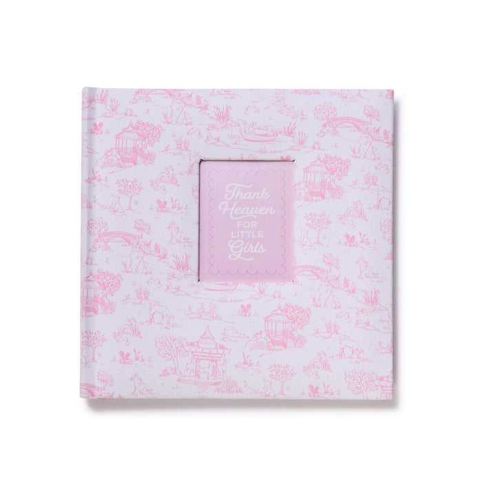 Animal Toile Fabric Cover Photo Album with Front Window- 2 Colors Available!