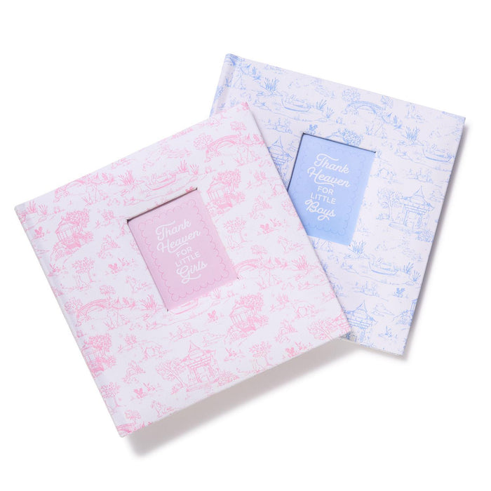 Animal Toile Fabric Cover Photo Album with Front Window- 2 Colors Available!