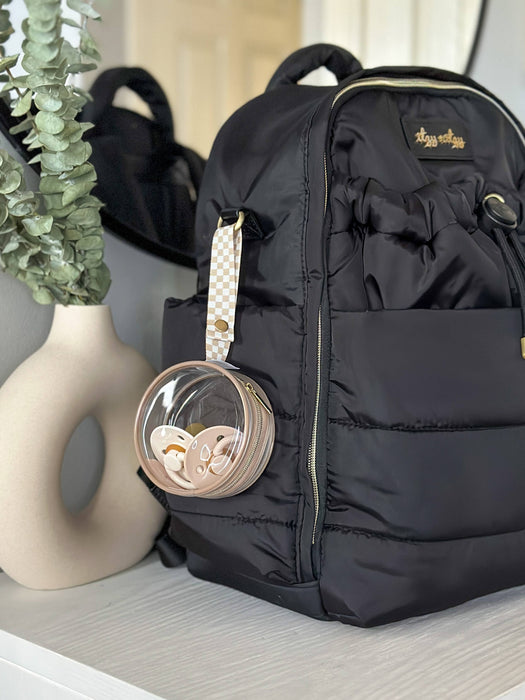 Itzy Clear Pacifier Case with Strap
