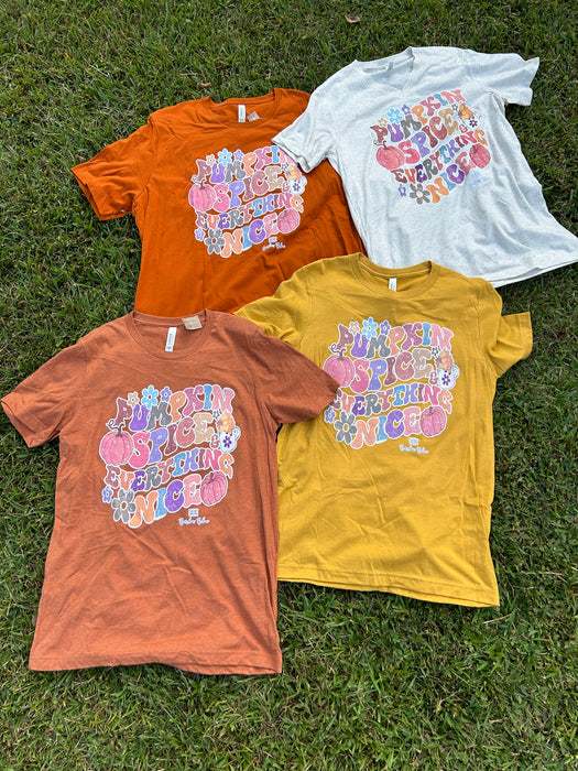 Pumpkin Spice Graphic Tee -3 Colors!