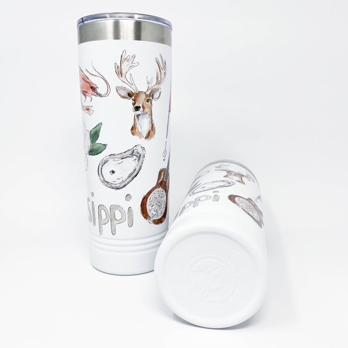 Mississippi Icons Skinny Tumbler 22oz