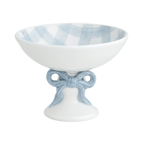 Gingham Bow Candy Dish