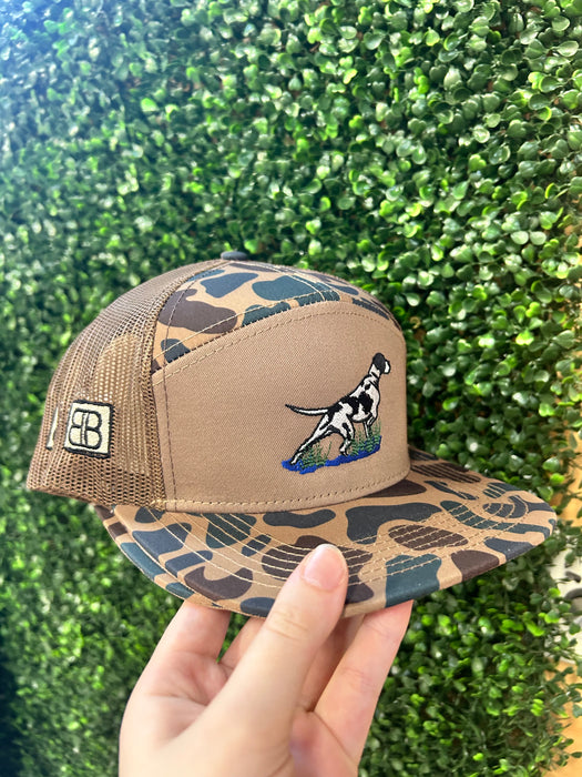 Embroidered Spotted Pointer Dog Hats-3 Styles Available!