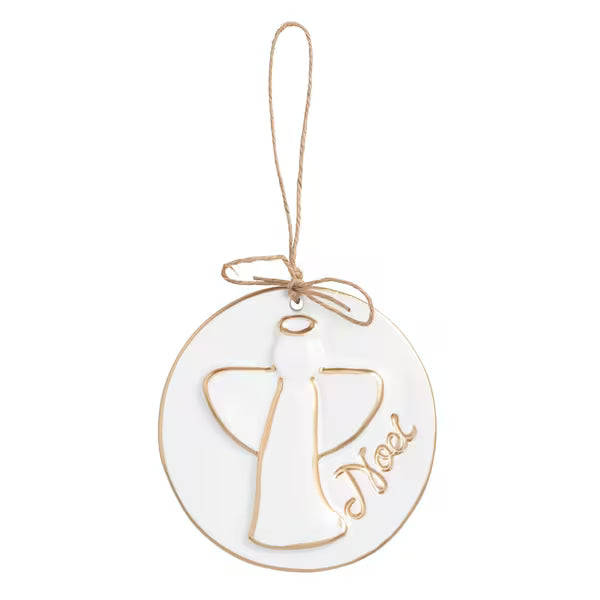 Angel Gold Disc Ornament