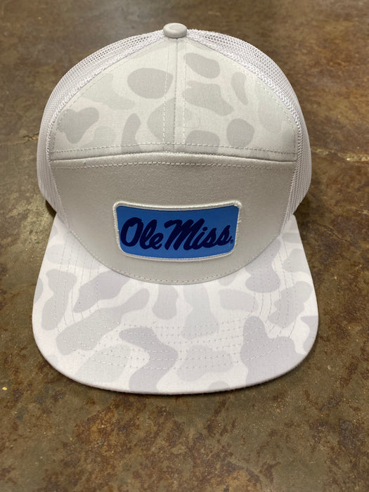 Ole Miss Script Patch Hat Sneaux 7 Panel