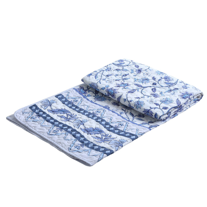 Jacobean Floral Microfiber Throw Blanket - 50" x 60"
