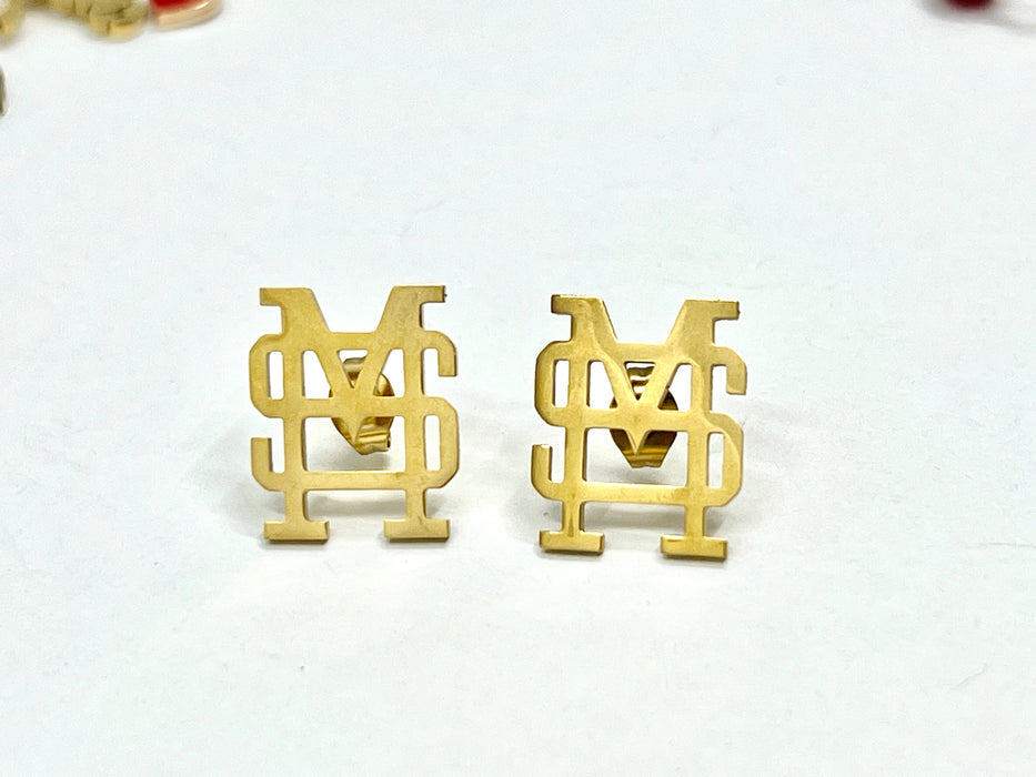 Mississippi State Logo Earrings - Hypoallergenic SO CUTE!