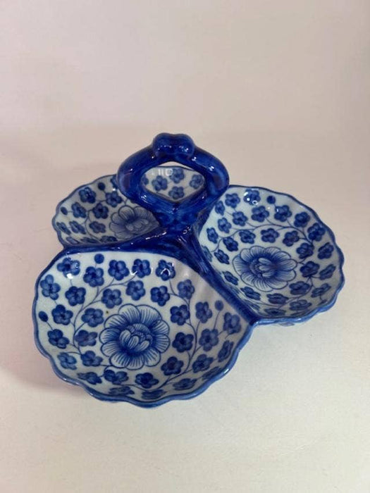 Blue & White Triple Berry Dish