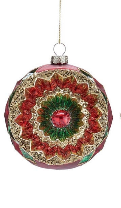 Vintage Red, Green, & Gold Ornaments- 2 Styles!