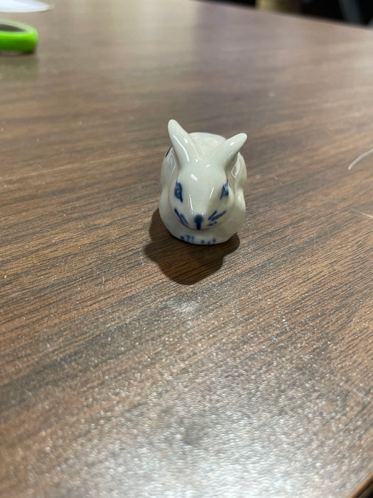 Blue & White Porcelain Trinkets. Small Animals. Range in size from 1" to 3"