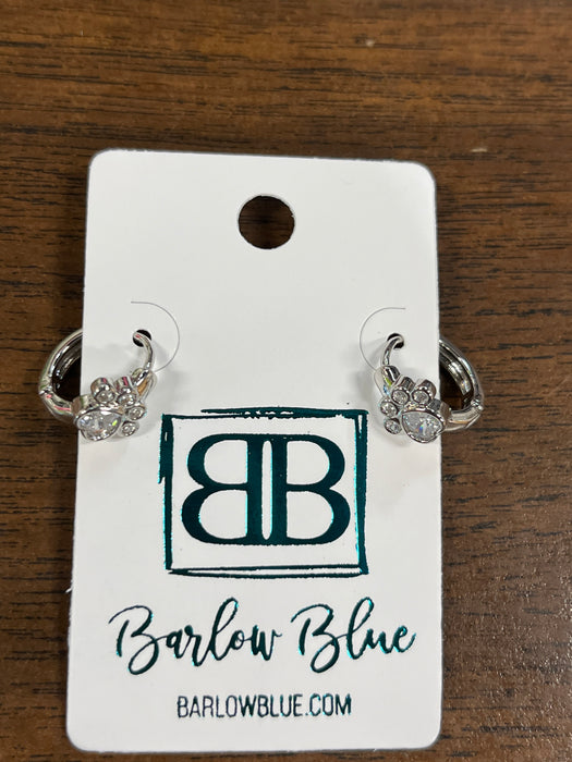 Paw Print Mini Hoop Earrings- 2 Colors Available!