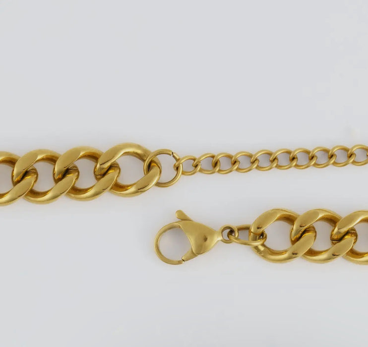 Waterproof Gold 16” Chunky Chain Necklace