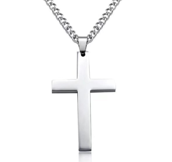 small cross necklaces - available in gold and silver