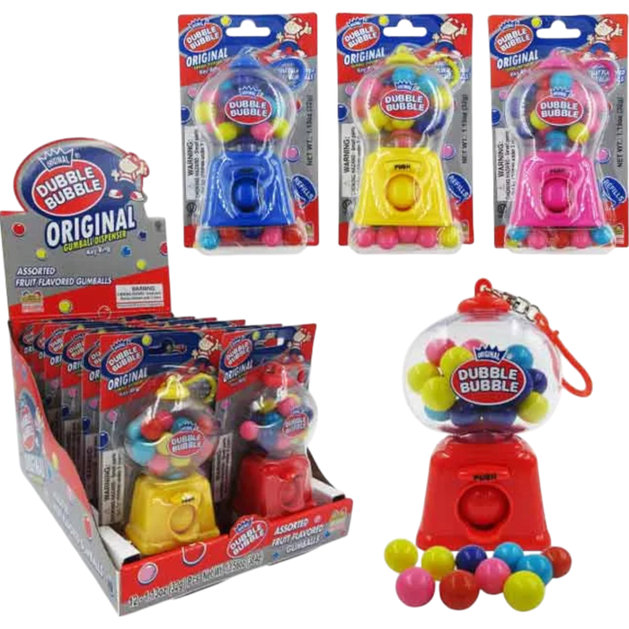 Dubble Bubble Keychain Gumball Dispenser