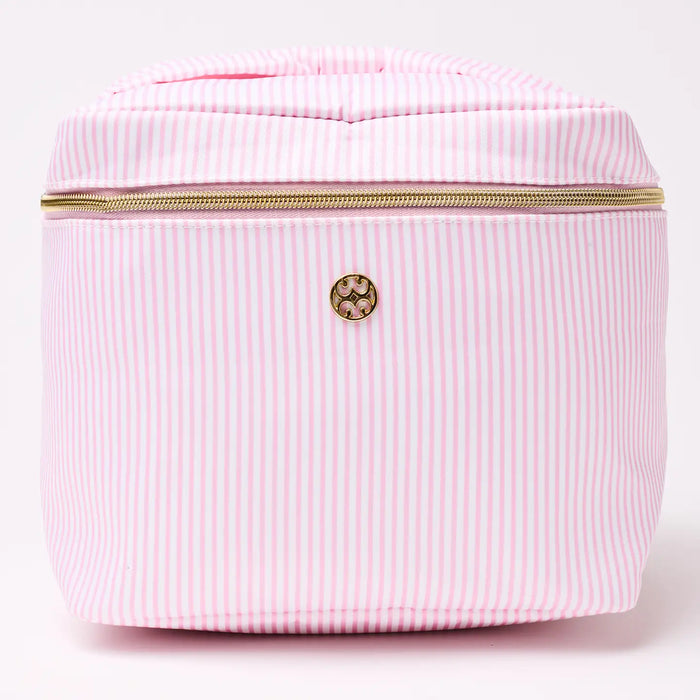 Ultraglam Makeup Bag | Pink Stripe