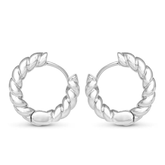 Clara Mini Rope Hoop Earrings