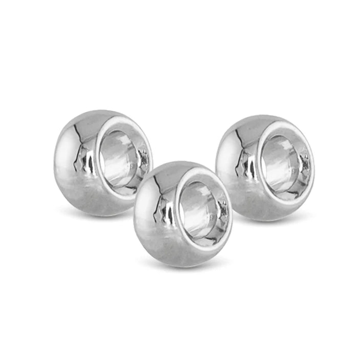 Silver Necklace Charm Spacers - 4pk