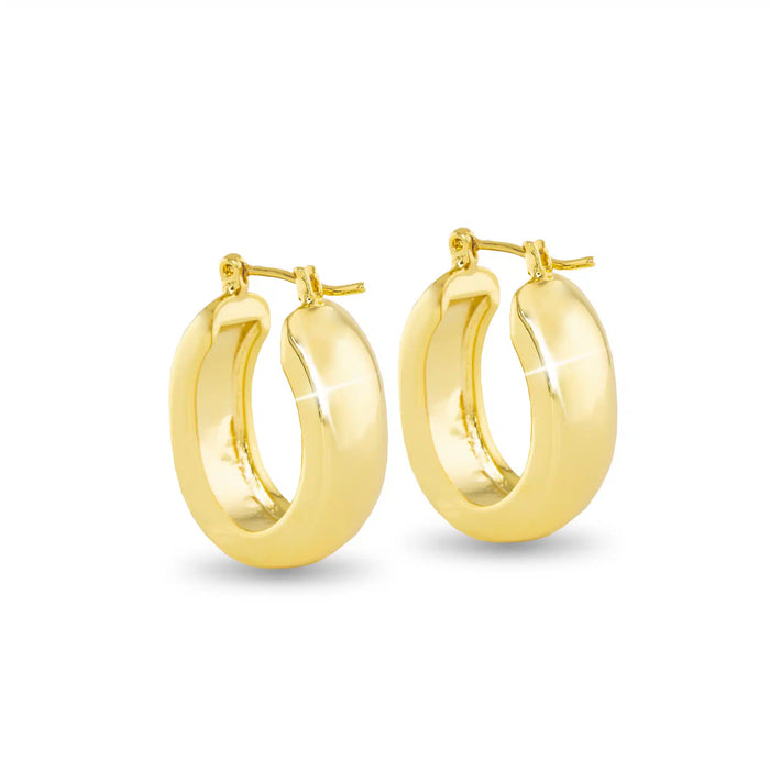 Gold Emily Polished Bold Oval Hoop
