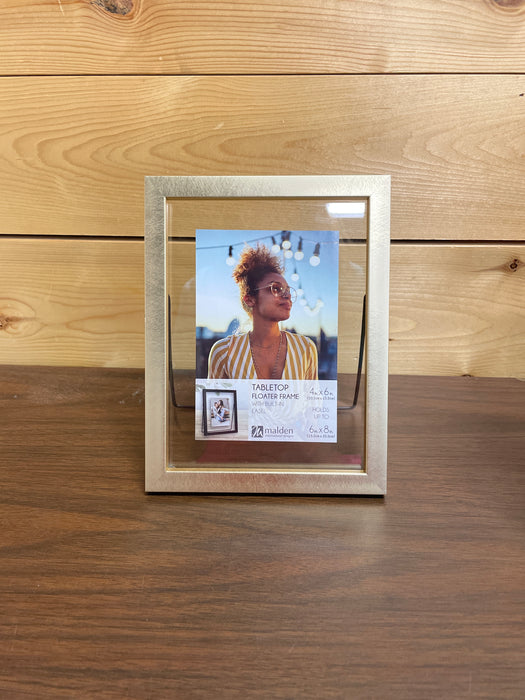 Gold Floating Glass Picture Frames - 2 Sizes!