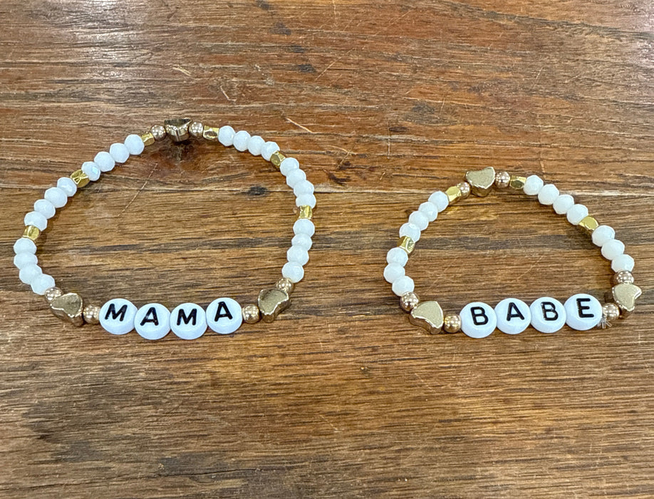 Mama & Babe Bracelets.  Sold Individually.
