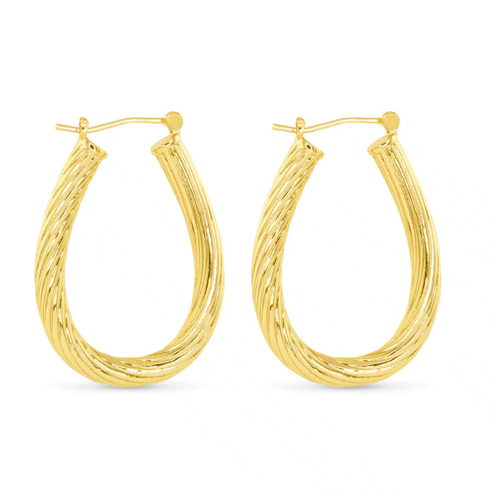 Gold Polished Ramsey Earrings