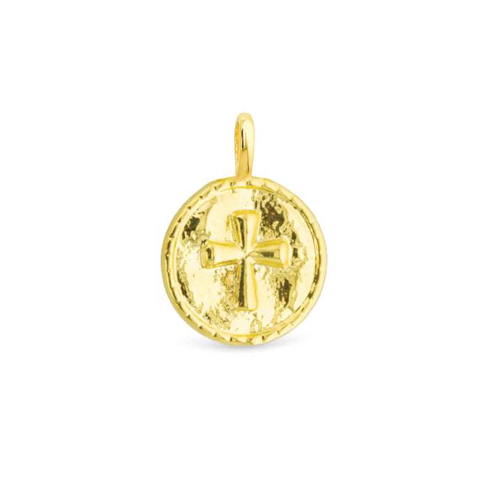 Gold Cross Pendant Charm