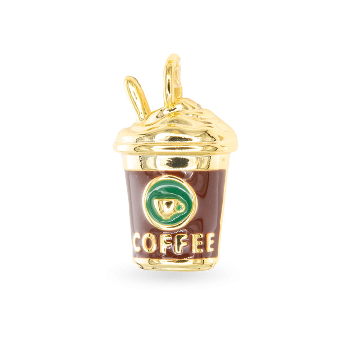 Gold Coffee Cup Charm