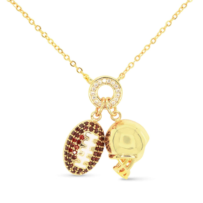 Sparking Football Necklace